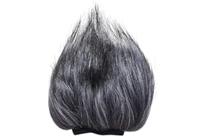 DOCOOLER Andoer EY-M23 futrzany mikrofon zewnętrzny, przednia szyba, mufka ze sztucznego futra, ochrona przed wiatrem 12 cm x 12 cm (dł. * śr.) do zoomu H1 H2N H4N Pro H6 do Sony D50 D100 nagrywarka szaro-biały