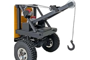 RCRABBIT Wrecker Truck Upgrade Parts for FMS FCX24 Power Wagon RC Crawler (Black)