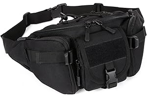 ZHIERNA Taktische Herren Hüfttasche Bauchtasche Gürteltasche für Outdoor Laufen Reise Wandern Radfahren Camping Trekking