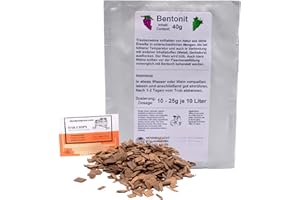 AlcoFermBrew Bentonite 40g - Bentonite pour la Clarification des vins et jus
