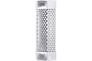 AKLOSIPY Smoker Tube 304 Rostfritt Stål Portable Hex Grill Generator Pipe för Kall Varmrökning Grillad Mat - 15,4x5 Cm - BBQ Smoker Accessories (Längd 15,4 cm*Höjd 5 [Beställningsval:)