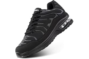 NEOKER Trainers Men Running Shoes Women Sports Jogging Sneakers Lightweight Breathable Gym Shoes for Running Walking Fitness Training Black Blue Red Grey UK3.5-UK13