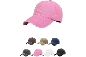 Aomig Casquette de Baseball, Style Rétro Ancien Anti-Soleil Baseball Cap, Homme Femme été Unisexe Réglable Casquettes Sport Extérieur Sunhat Chapeau(Rose)