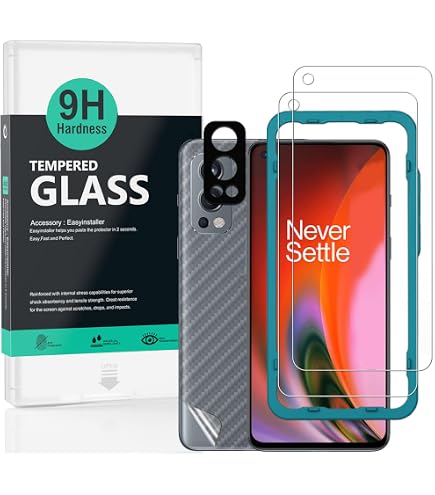 kwmobile 3x Pellicola Salvaschermo Compatibile con OnePlus Nord Pellicola - Film Protettivo Telefono - Protezione Antigraffio Display Smartphone