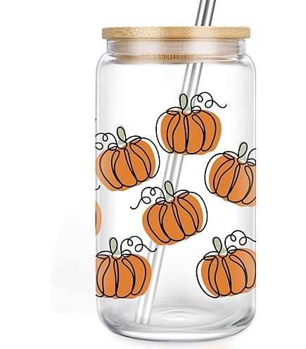 Halloween Saftgläser 530ml - Kürbis, Geister & Fledermaus Motive Für Partys