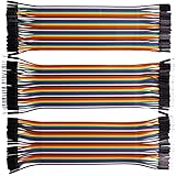 XINYUWIN 120Pcs 20cm Breadboard Wires Ribbon Cables Kit, 40pin Male to Male (M/M), 40pin Female to Female (F/F), 40 Pin Male 