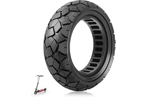 VOLOHAS 10x3 Solid Tire 80/65-6 for Kugoo M4/M4 Pro/Kukirin G2 Max, Joyor Y8-S, Nanrobot D6+, Kaabo Mantis Electric Scooter 10-inch 255x80 Tire High-Elasticity Replacement Tire (1 PCS)