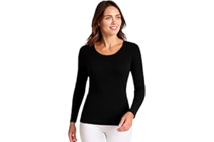 O-DAY Liabel Maglia Caldo Cotone Donna (Confezione da 2) - Maglie Donna Invernali Manica Lunga o Corta Sottogiacca Bianco o Nero S-XL