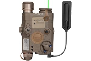 Zhongren Tactical PEQ Box PEQ-15 Battery Case Red+ White LED Flashlight for Airsoft Paintball Hunting AEG GBB CQB