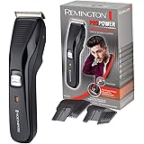 Remington Tagliacapelli - Lame in Acciaio Inox - Motore ProPower: Velocità di taglio 300 mm-s, 2 pettini accessori, Funzionam