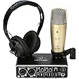 Behringer U-Phoria Studio Pro Complete Recording Bundle With High Definition Usb Audio Interface, Condenser Microphone, Headphones And More