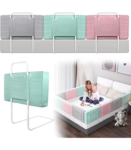 LZQ Kinderbedhek, bedhekje om verticaal op te tillen, bedhek, veiligheidsbescherming, bedhek ter bescherming tegen vallen voor peuters, baby's en kinderen, 200 cm LZQ Kinderbedhek, bedhekje om verticaal op te tillen, bedhek, veiligheidsbescherming, bedhek ter bescherming tegen vallen voor peuters, baby's en kinderen, 200 cm