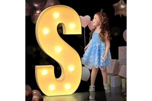 AAIRRA Decoración De Boda Marquesina, Letras Iluminadas del Alfabeto, con Letras Y Números Iluminados Letras De Marquesina Grandes Luces De Letras LED Letrero para Fiesta De Cumpleaños Boda,S,120CM