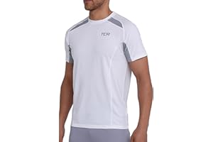 TCA T Shirt Sport Homme - Tee Shirt Homme Sport Respirant à Manches Courtes avec Performance Quickdry - T Shirt Homme Sport pour Running Musculation