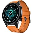 NoiseFit Halo 1.43" AMOLED Display, Bluetooth Calling Round Dial Smart Watch, Premium Metallic Build, Smart Gesture Control, 100 Sports Modes, Up to 7-Day Battery Life, BT v5.3 (Fiery Orange)