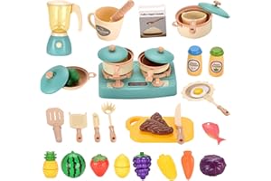FUMYFUMY Fumy Fumy Kinderküche Zubehör, Spielküche Zubehör Matschküche Kinder Outdoor 36Pcs, Küchenzubehör Kinder Küchenspielzeug, Spielküche Kinder Küche Matschküche Spielzeug Geschenk ab 3 Jahre