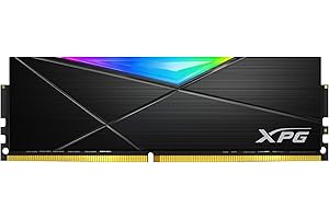 ADATA XPG Modulo di memoria RAM SPECTRIX D55 RGB DDR4, Gaming-DRAM, 3200 MHz 16GB (2x8GB), dual package, High Speed, Struttura robusta, Desktop Arbeitsspeicher, Supporto XMP 2.0, Black