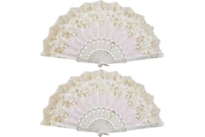 MTBRICEY Abanicos Plegables,2 Piezas Diseño Mariposa Abanico Chino de Tela de Seda para Mujeres Hombres,Blanco y Negro Abanicos para Decoración de Paredes Fotografía Fiestas de Verano Bailando Boda Cumpleaño