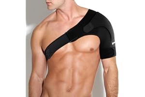 ipow Adjustable Unisex Shoulder Support Brace Strap Fits Left or Right Shoulder Helps Shoulder Stability - S
