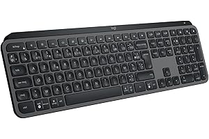 Logitech MX Keys S Clavier sans Fil Rechargeable USB C, Clavier Silencieux, Rétroéclairé, Touches Ergonomiques et Programmables, Bluetooth, Windows PC, Linux, Chrome, Mac, AZERTY Français - Graphite