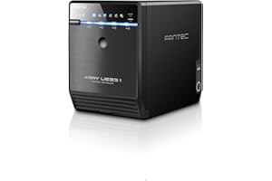 FANTEC QB-35U31 Boîtier pour le montage de 4 disques durs de 3.5" (8.89 cm). port USB 3.1- transfert de données 10 Go/s- ventilateur interne de 80 mm- protocole UASP- noir