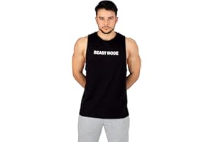 Dumbbeat Camiseta Deportiva Hombre de Tirantes Tank Top. Ropa Gimnasio para Hombre. Fitness Gym y Entrenamiento. Gimnasia, Culturismo, Bodybuilding, Powerlifting, Powerbuilding, Crossfit, Running.