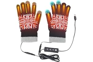 KQLHLHDYZ USB Heated Gloves Men Women Electric Hand Warmer Gloves for Indoor Outdoor Adjustable Temperature Hand Warmers Gloves