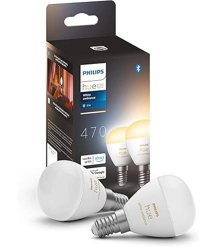 PHILIPS HUE LED Set van 2 E27 Standaardlampen Mat (1100lm) Warm tot