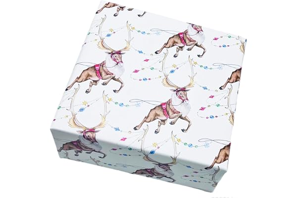 Arkamii Papier cadeau Motif Noël 3 feuilles Grand format 86 x 64 cm (NC5)