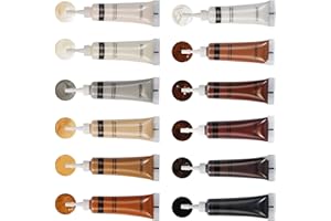 SEISSO 12 colores Kit de crema reparadora para muebles de madera, reparación de muebles para retoques, corrector para agujeros de clavos, arañazos y grietas en muebles de madera