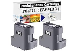 PUCIO Compatible T04D1 EWMB2 MAINTENANCE CARTRIDGE WASTE INK TANK, Work for Epson ET-15000 ET-2700 ET-2750 ET-2760 ET-2850 ET-2851 ET-2856 ET-3700 ET-3710 ET-3750 PRINTERS 2 pack