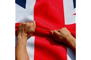 Anley Rip-Proof Technology Double Sided 3-Ply United Kingdom UK Flag 3x5 Foot - Vivid Color, Canvas Header and Wrinkle Resistant - The Strongest, Longest Lasting British National Flags 3 X 5 Ft