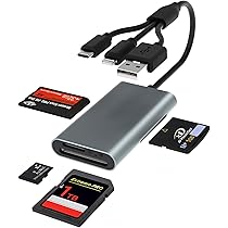Memory Stick Duo pro Adapter - 8 in 1 SD/TF/MS/CF/XD Card Reader with Extra 3 USB Ports Supports Micro SD/SDHC/XD Picture Card USB C Lightning OTG Adapter Multi Memory Card Reader