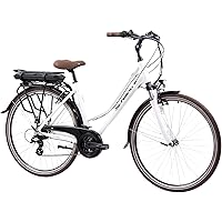 F.lli Schiano E-Ride 28 pollici bicicletta elettrica, bici da città per adulti uomo/donna, e-bike ibrida con batteria da 36V,