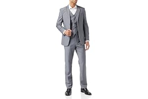 XPOSED Mens Piece Business Suit Smart Casual Classic Tailored Fit Office Work Formal
