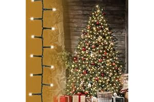 ANSIO® Christmas Lights 1000 LED 25m/82ft Cluster Compact Christmas Tree Lights for Indoor & Outdoor Warm White Decorations Fairy Lights with Timer