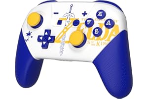 SINGLAND Manette Switch Pro améliorée, Manette sans Fil pour Nintendo Switch Lite/OLED/PC, Remplacement de la Manette de Jeu Switch supportant Les Doubles Chocs/contrôle du Mouvement/réveil/Fonction NFC