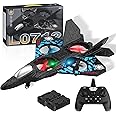 AXM RC Aeroplane 2.4GHz Remote Controlled Aeroplane L0712 Quadcopter Floating Fighter Plane RC Aeroplane RTF for Beginners, Children and Adults, APlane Toy with Coloured Lights USB Charging