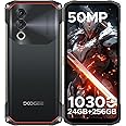 DOOGEE Blade 10 Power Rugged Smartphone, (2025) 24GB+256GB/2TB, 10300mAh Rugged Phone Android 14, 50MP, 6.6" HD+, 3 Cards Slots, 4G Dual SIM Unlocked Mobile Phones, Fingerprint/Face ID/NFC/GPS,Black
