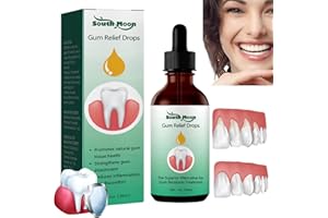 KANGXIN Gum Repair for Receding Gums,Gum Regrowth Drops,Natural Gum Restore Liquid Drops Mouthwash,Gum Gel Pain Relief,Receding Gum Treatment,Gum Treatment for Gum Repair,Sore Gum Gel,Swollen Gums Treatment