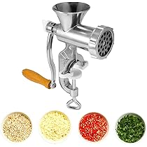 Tritacarne Manuale KitchenCraft Home Made - Ghisa, 3 Dischi Macinazione, Per Carne Fatta In Casa