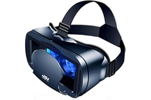 HOORAWWI Lunettes de réalité virtuelle avec contrôleur compatible avec iPhone 16 15 14 13 12 Pro Max Samsung Galaxy S25 S24 S23 etc 5-7" Smartphones VR Set Casque pour jeux et films 3D