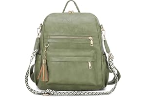 Vividora PU Leder Rucksack Damen,Elegant 2 in 1 Rucksack Handtasche Umhängetaschen Damen Modern Wasserdichte Anti-Diebstahl Cityrucksack Reisetasche mit Verstellbarem Handtaschengurt