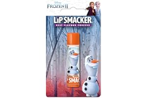 Lip Smacker - Collection Disney la Reine des Neiges - Baume à Lèvres Individuel Disney Olaf - Saveur Gaufres et Sirop Merveilleux