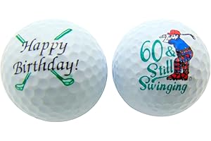 Westmon Works 60th Birthday Sixty & Still Swinging Set of 2 Golf Ball Golfer Gift Pack