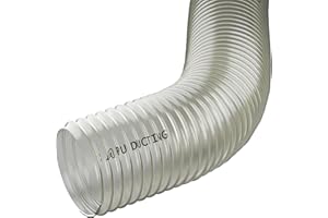 AP AUTOMOTIVE 100mm / 4 Inch Clear Polyurethane Pipe for Dust, Fumes, Vapour, Woodwaste, Air Extraction, Ventilation 1 Metre Long