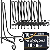 CACASO Ekran i&ccedil;in 10 Paket Plaka Standı, Plaka Teşhir Standı, Resim &Ccedil;er&ccedil;evesi Tutucu Standı, Kitap Teşhir Standı, Fotoğraf &Ccedil;e