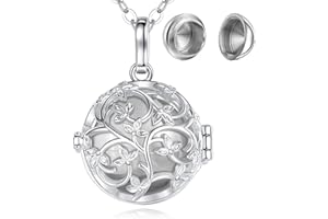 INFUSEU Colgantes Para Guardar Cenizas, Collar Para Cenizas Collar de Urna Humanas Mujer Cenizas De Acero Para Guardar Cenizas Humanas