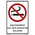 Kleberio Rauchen Verboten Schild – 20x30 Cm, Kunststoff, Mit Bohrlöchern, Für Innen & Außen, Wetterfest