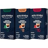 Moliendo Finest Coffee Al&uuml;minyum Kaps&uuml;l Kahve Tanışma Paketi (3X10 NESPRESSO UYUMLU AL&Uuml;MİNYUM KAPS&Uuml;L KAHVE)